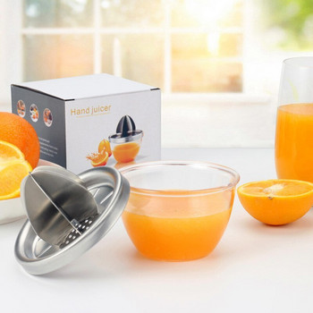 304 Преносима сокоизстисквачка с лимон и портокал от неръждаема стомана Ръчна сокоизстисквачка за плодове Мини сокоизстисквачка за сурови плодове Машина за кухненски инструменти