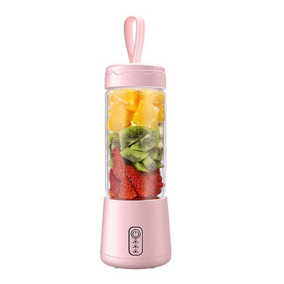 Prenosný mixér so 6 čepeľami, odšťavovač, ovocné kokteily, smoothie mixér s nabíjateľnou batériou 2600 mAh pre domácu kanceláriu a cestovanie