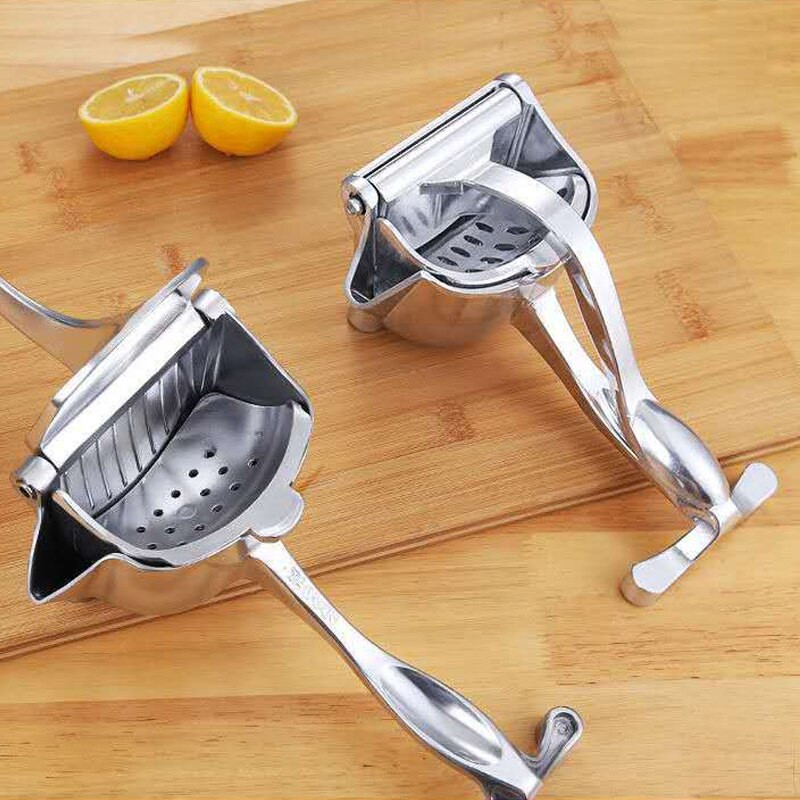 Multifunkčný malý domáci odšťavovač z hliníkovej zliatiny, manuálny odšťavovač, kuchynský prenosný odšťavovač na ovocie