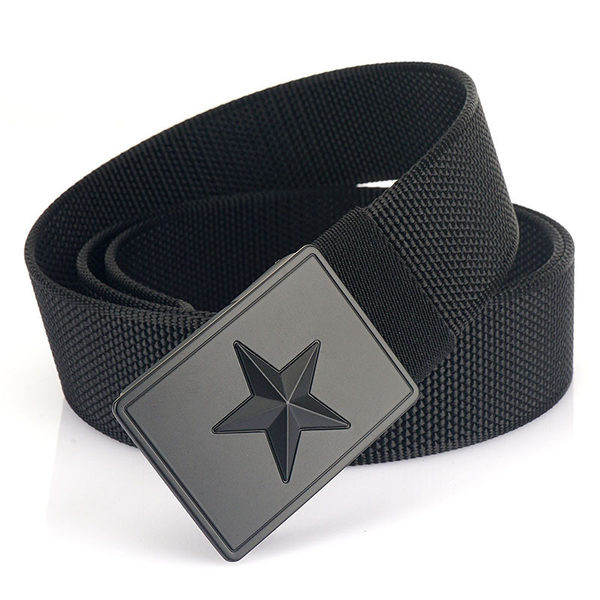 Vyriškas tekstilinis diržas su žvaigždute