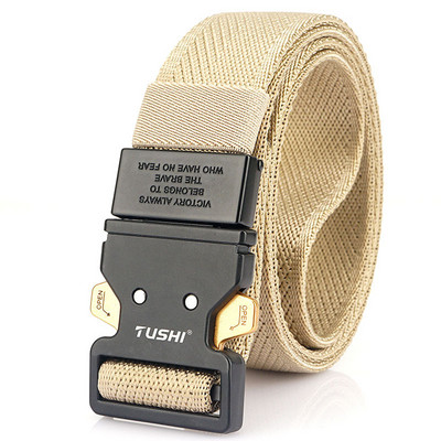 Pánsky opasok nového modelu s nápisom a kovovou sponou