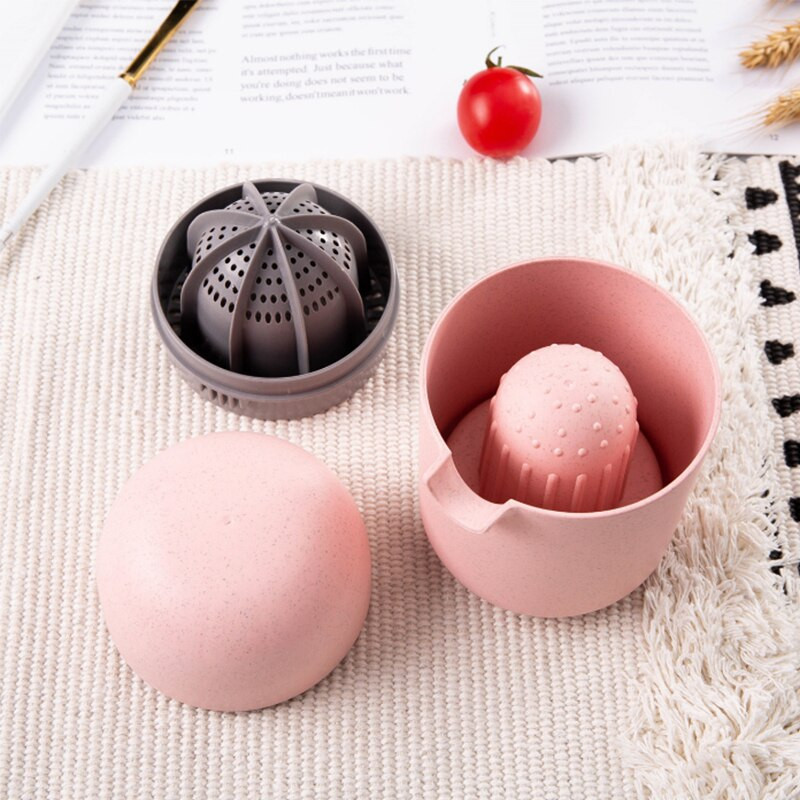 Nešiojama buitinė mini rankinė vaisių sulčiaspaudė kviečių šiaudų originali citrinų apelsinų citrusinių vaisių sulčių aparatas buteliukas virtuvės įrankis