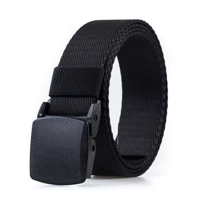 Curea de culoare uni pentru barbati cu catarama metalica