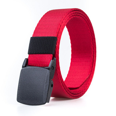 Curea de culoare uni pentru barbati cu catarama metalica