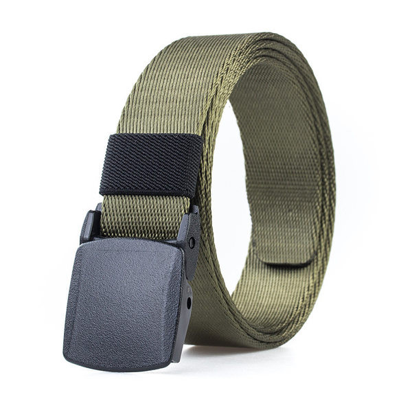 Curea de culoare uni pentru barbati cu catarama metalica