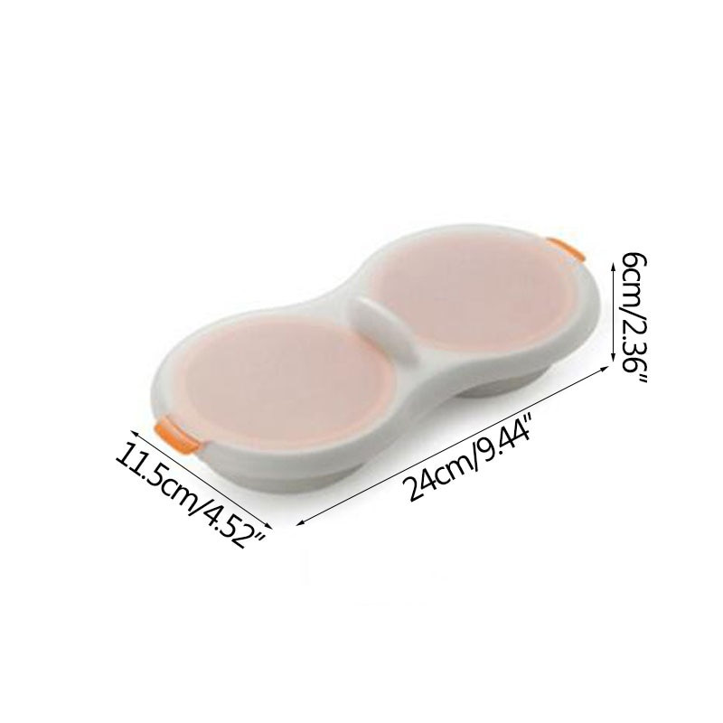 Dvojitý odtokový parník na vajcia Forma na vajcia Kuchynské príslušenstvo Kuchynské spotrebiče Príslušenstvo na pečenie Dutý parník do mikrovlnnej rúry