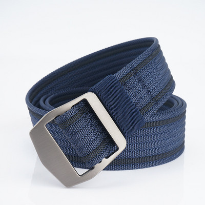 Cureaua textila model curat pentru barbati cu catarama metalica