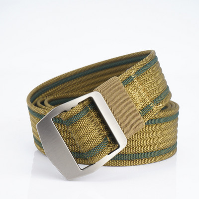 Cureaua textila model curat pentru barbati cu catarama metalica