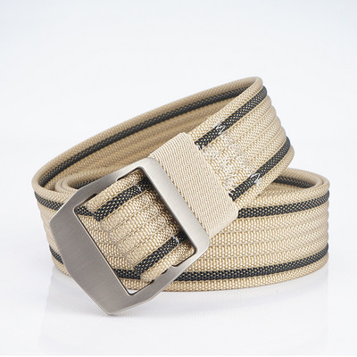 Cureaua textila model curat pentru barbati cu catarama metalica