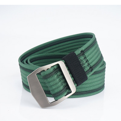 Cureaua textila model curat pentru barbati cu catarama metalica