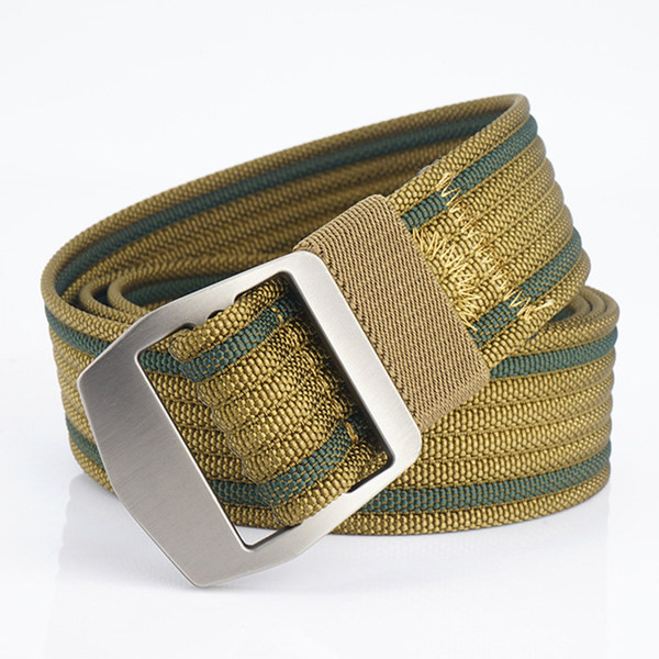 Cureaua textila model curat pentru barbati cu catarama metalica