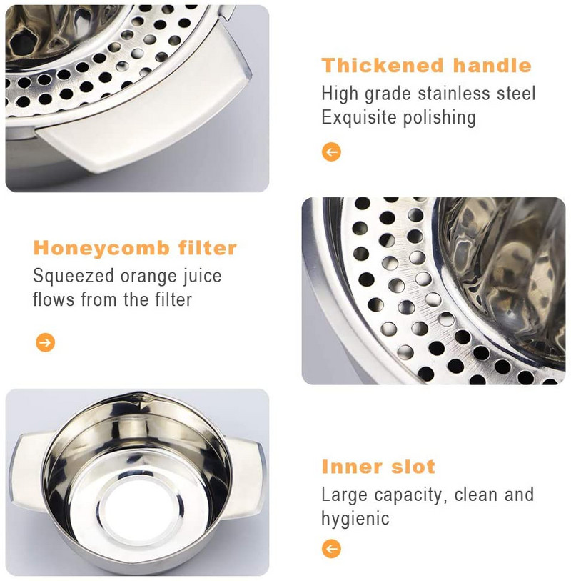 1 ks Prenosný manuálny odšťavovač na citróny a pomaranče, nerezový kuchynský doplnok, náradie, ručne lisovaný odšťavovač na citrusy, YJN