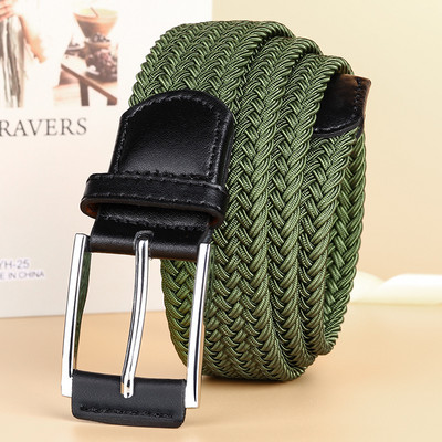 Pánsky textilný opasok s efektom pletenia