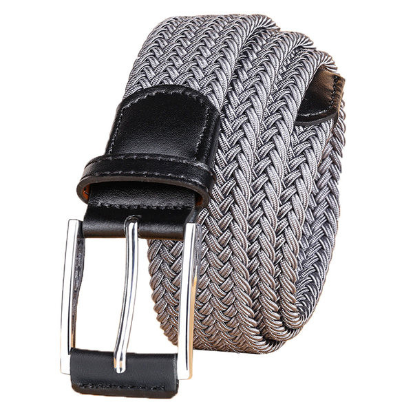 Pánsky textilný opasok s efektom pletenia
