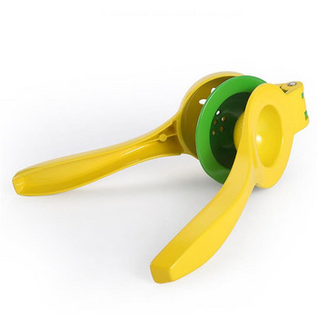 Kapmore 1pc Manual Citrus Squeezer Κράμα αλουμινίου Thicken Double Layer Lemon Squeeer Εργαλεία πίεσης εσπεριδοειδών Φρούτων & Λαχανικών
