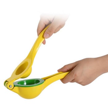 Kapmore 1pc Manual Citrus Squeezer Κράμα αλουμινίου Thicken Double Layer Lemon Squeeer Εργαλεία πίεσης εσπεριδοειδών Φρούτων & Λαχανικών