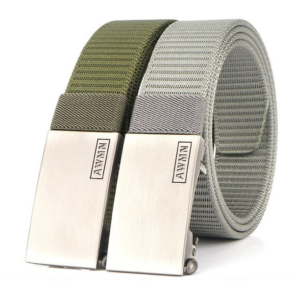 Nový model pánskeho plátenného opasku - s kovovou prackou