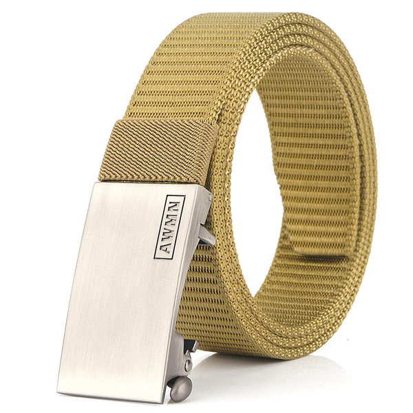 Nový model pánskeho plátenného opasku - s kovovou prackou