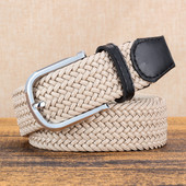 Curea textila barbati model nou cu catarama metalica patrata