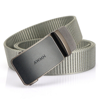 Pánsky textilný opasok s obdĺžnikovou prackou