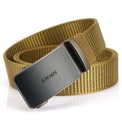 Pánsky textilný opasok s obdĺžnikovou prackou