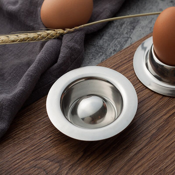 2 τεμάχια/Παρτίδα Creative Metal Small Egg Holiday Αποθήκευση Κυπέλλων από ανοξείδωτο ατσάλι Πιάτα Οικιακά λαθροκυνηγοί αυγών Κουζινικά σκεύη
