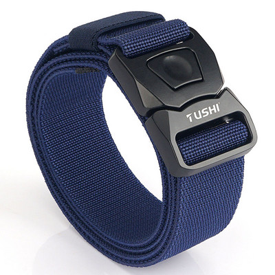 Curea textila sport cu catarama metalica cu mecanism de eliberare rapida