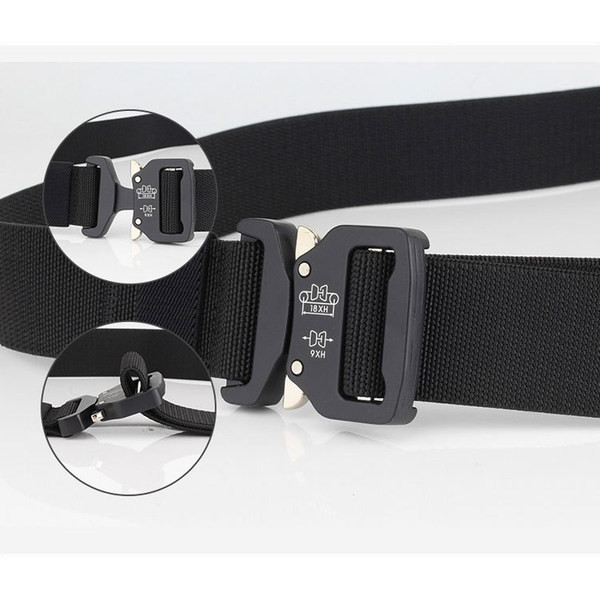 Cureaua de barbati sport-casual cu catarama metalica