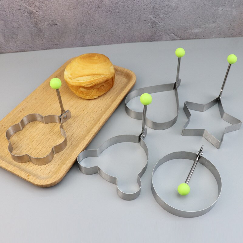 Forma na dusené vajíčka z mäkkého silikónu potravinárskej kvality, pohár na raňajky na vajíčka na mäkko, forma na kuchynské náradie, 4 ks/sada + 1 štetec zadarmo