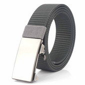 Pánsky ležérny textilný opasok s kovovou prackou