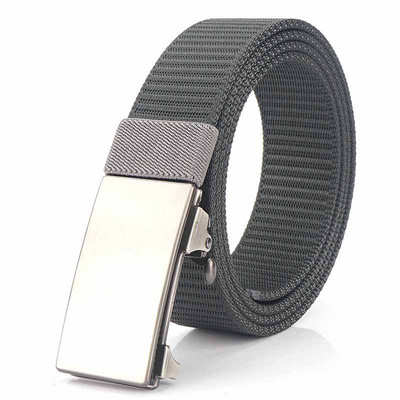 Pánsky ležérny textilný opasok s kovovou prackou