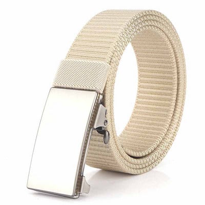 Pánsky ležérny textilný opasok s kovovou prackou