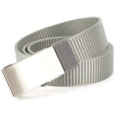 Pánsky ležérny textilný opasok s kovovou prackou