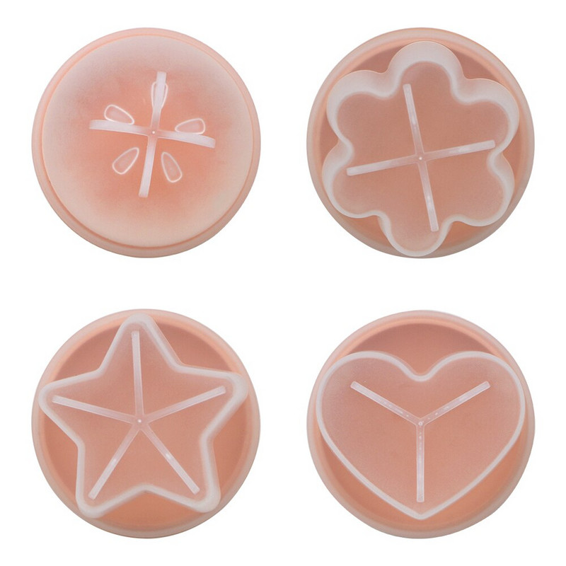 HOOMIN Forma na vajíčka, plastový varič na vajíčka, kuchynský nástroj na varenie, 4 ks/sada roztomilých varičiek na vajíčka, nástroj na pečenie s vekom a kefkou