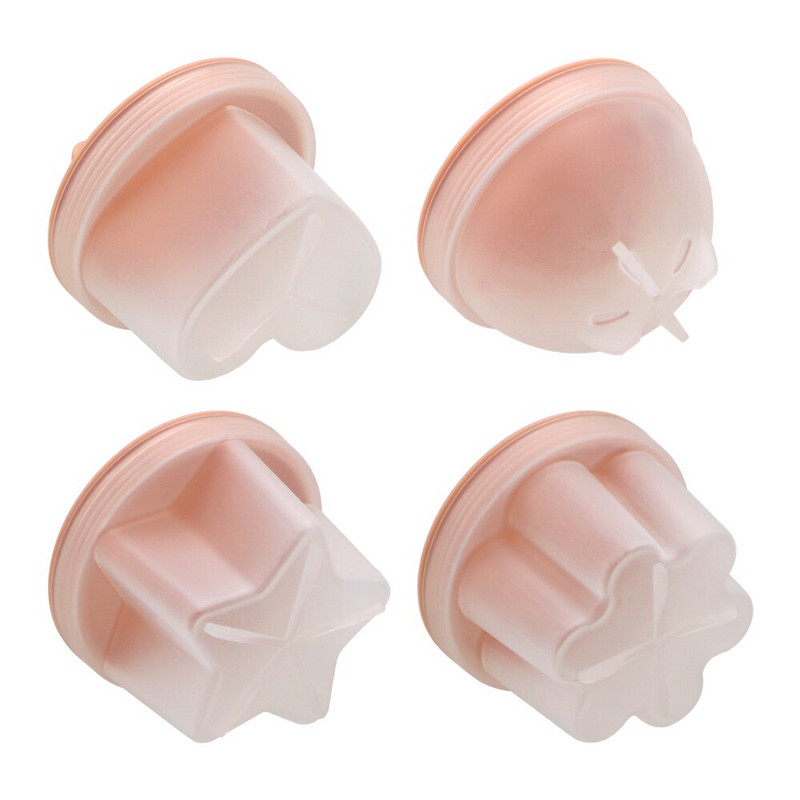 HOOMIN Forma na vajíčka, plastový varič na vajíčka, kuchynský nástroj na varenie, 4 ks/sada roztomilých varičiek na vajíčka, nástroj na pečenie s vekom a kefkou