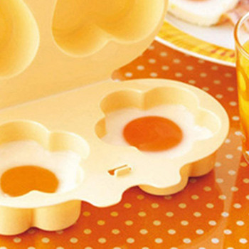 Egg Poacher 2 Cavity Μαγειρικό Σκεύος Πρωινού φούρνου μικροκυμάτων Boiler αυγών για οικιακές κουζίνες αυγών Συσκευές κουζίνας Αξεσουάρ σπιτιού