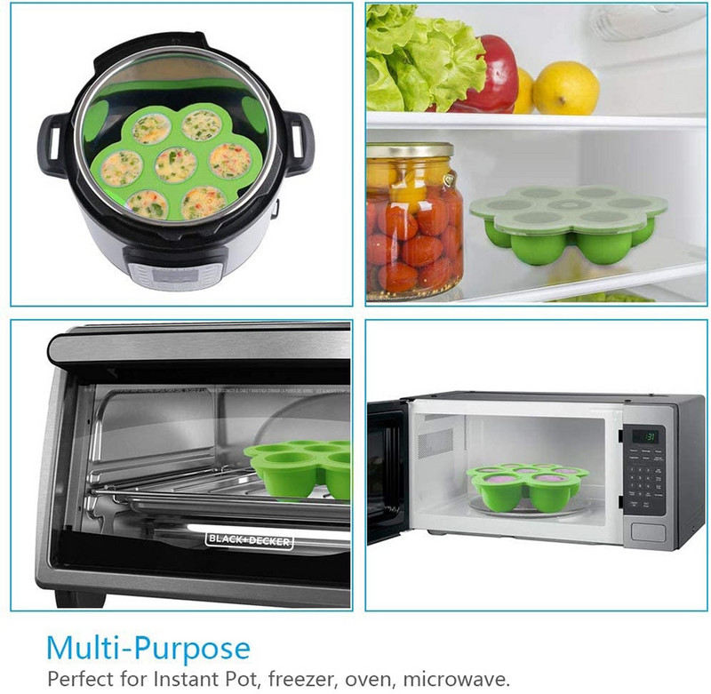 Silikónové formy na vajíčka, parný stojan pre príslušenstvo v tlakovom hrnci