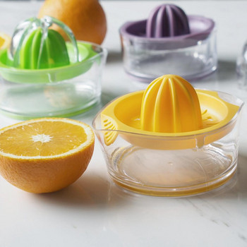 Jaswehome Многофункционална ръчна сокоизстисквачка за преса за отделяне на лимонов и портокалов сок домакинска пластмасова лимонова сокоизстисквачка с мащаб