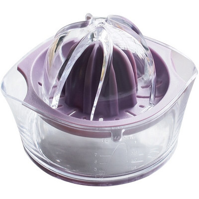 Jaswehome Multifunkčný manuálny odšťavovač na citrónovú a pomarančovú šťavu, oddeľovací lis, domáci plastový odšťavovač na citróny s váhou