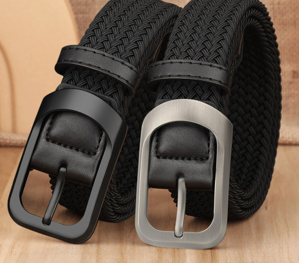 Pánsky ležérny pletený opasok