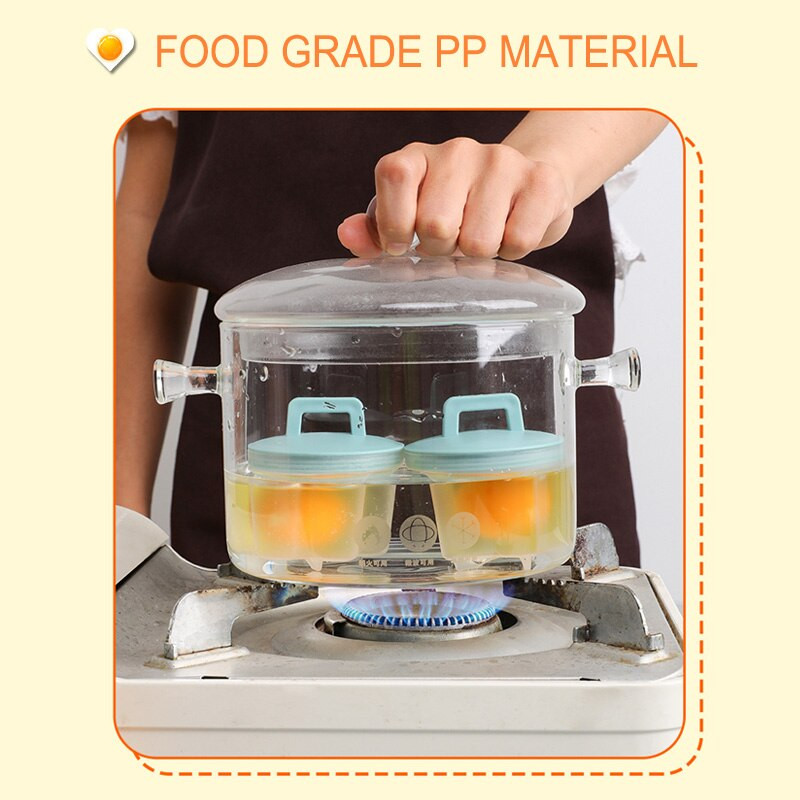 4 vnt. / rinkinys miela kiaušinių brakonieriaus kiaušinių katilo forma su šepečiu dangčiu, skirta virtuvės viryklės įrankiams