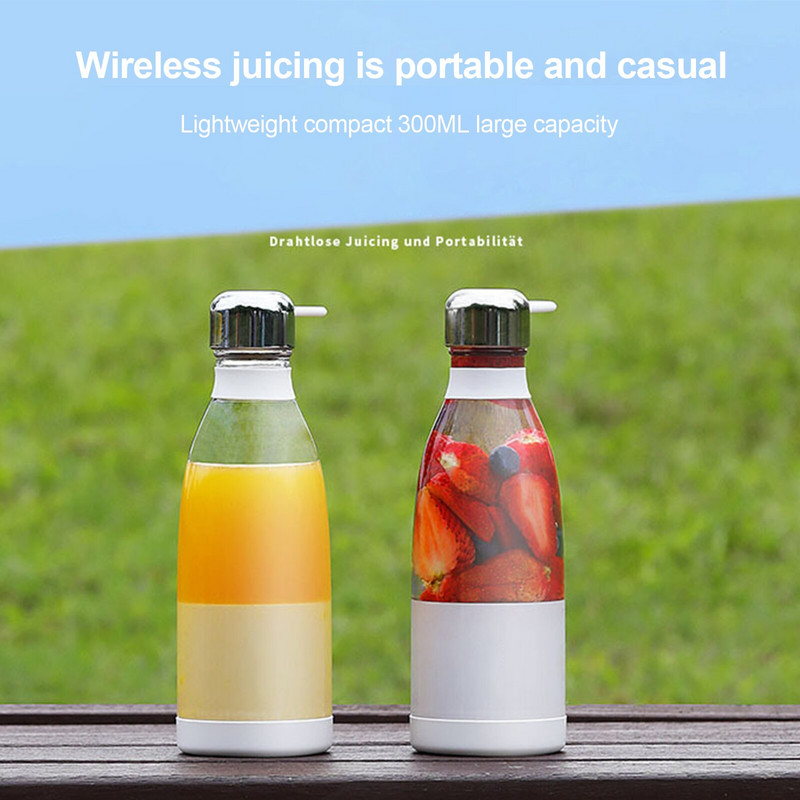 300ml malý USB nabíjateľný odšťavovač, prenosný elektrický odšťavovač, mixér na čerstvé šťavy, mixér na smoothie