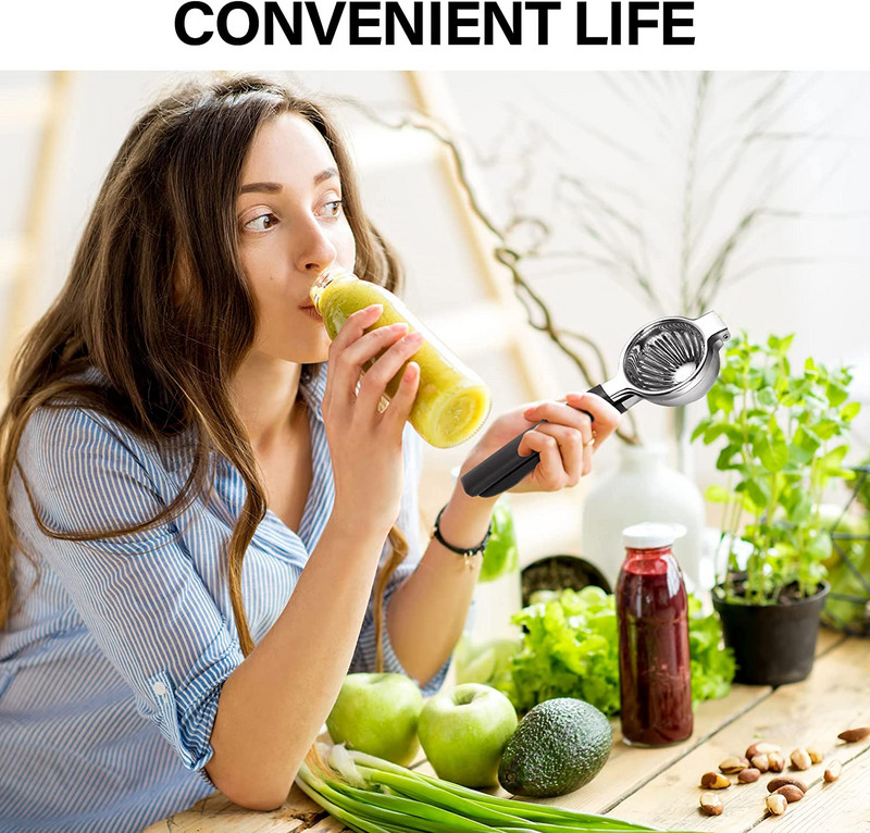 Odšťavovač citrónov, ručný odšťavovač limetky z nehrdzavejúcej ocele, lis na citrusy s protišmykovou úpravou