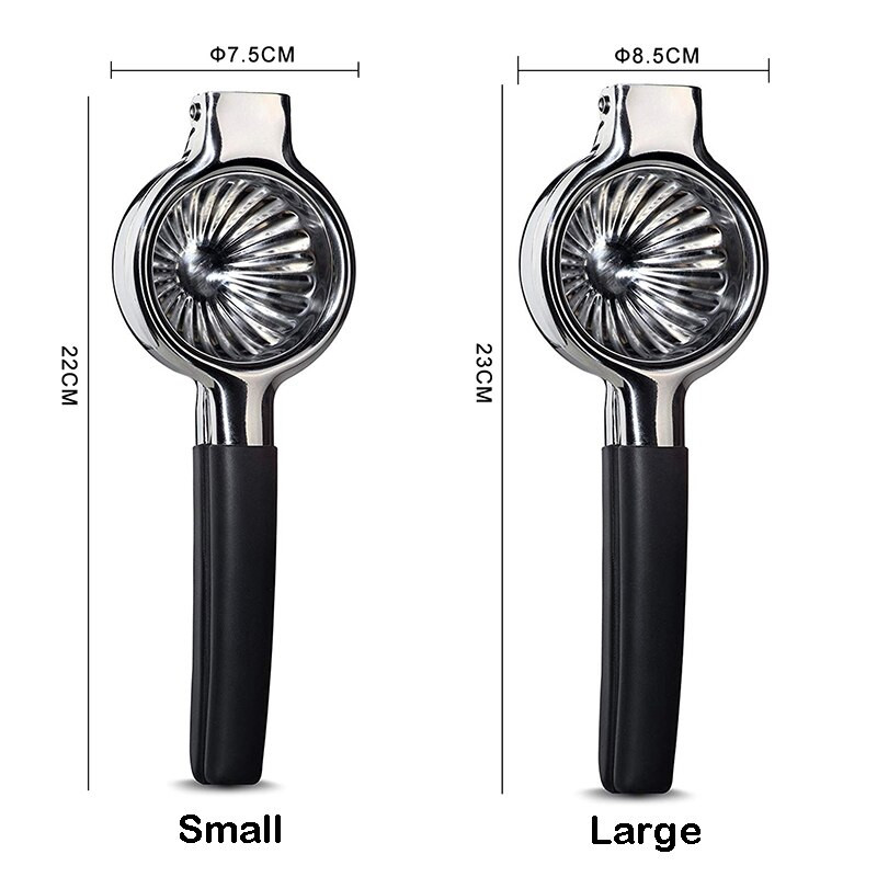 Odšťavovač citrónov, ručný odšťavovač limetky z nehrdzavejúcej ocele, lis na citrusy s protišmykovou úpravou