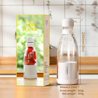 300ml prenosný mini odšťavovač, bezdrôtový sprievodný elektrický odšťavovač, malý nabíjateľný USB odšťavovač, kuchynské pomôcky