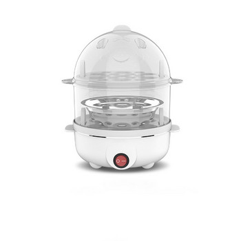 OIMG Egg Poachers Steamer Неръждаема стомана Автоматичен бойлер за яйца Мини преносим електрически Hot Pot Steam Pot Двуслоен