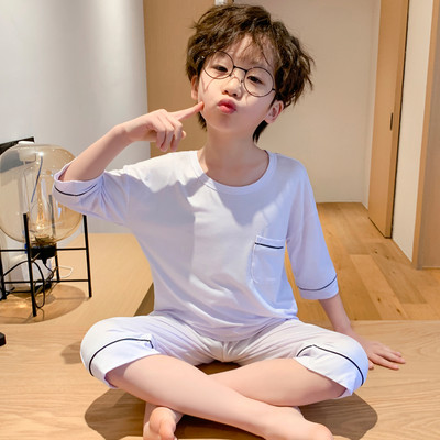 Vaikiška vienspalvė dviejų dalių pižama berniukams