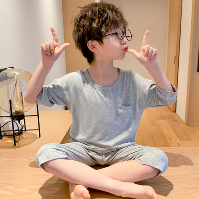 Vaikiška vienspalvė dviejų dalių pižama berniukams