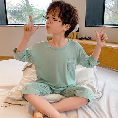 Vaikiška vienspalvė dviejų dalių pižama berniukams