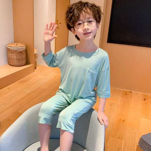 Vaikiška vienspalvė dviejų dalių pižama berniukams